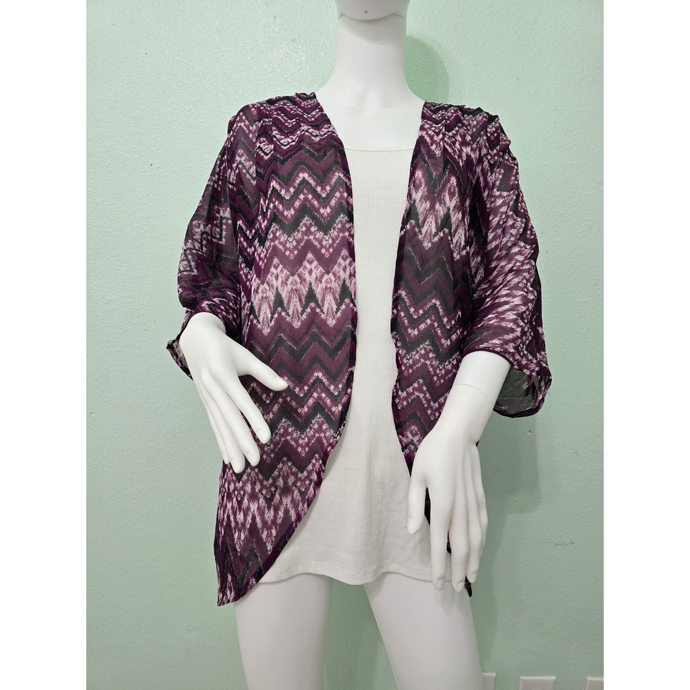 Floral Boho Fairy Coquette Indie Whimsygoth VTG Cottagecore Wrap Kimono Top 3XL